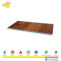 Panneau de revêtement mural en PVC moderne pour l'intérieur, avec des caractéristiques imperméables, ignifuges et écologiques, pour les lieux de divertissement et les appartements