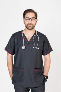 Nueva moda uniformes médicos hombres enfermería Scrubs Joggers Scrubs conjuntos uniformes masculinos y femeninos Scrub conjuntos - Product Image 2