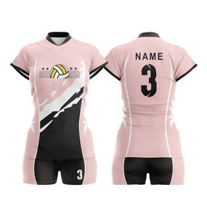 Fabricante de uniformes de voleibol que ofrece sublimación OEM Gráficos coloridos nombres personalizados números suministro a granel disponible para deportes - Product Image 1