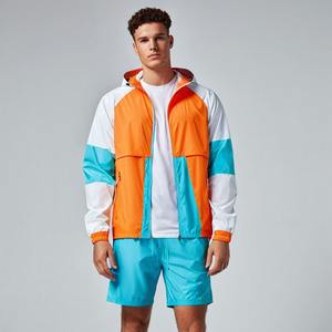 Chándal de nailon con logotipo personalizado 2025 para mujer, gran oferta, cortavientos verde amarillo, estilo callejero para la temporada de primavera, estilo masculino - Product Image 2