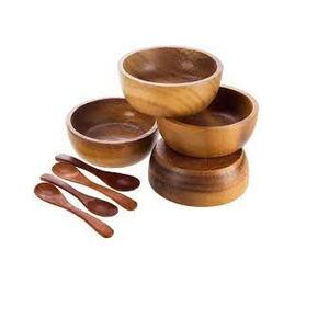 Ensaladera de madera de acacia sólida hecha a medida, utensilios de cocina de calidad duradera, salida de fábrica para fiestas - Product Image 1