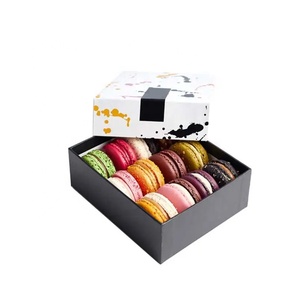 Klare transparente Luxus Macaron Display Tray Kunststoff Geschenk Macarons Verpackungs boxen