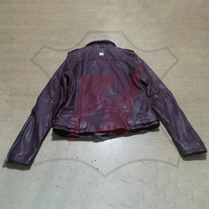 Veste en cuir véritable tendance pour femmes Imperméable Coupe-vent Respirante Vêtement d'extérieur d'hiver Veste en cuir pour femmes - Product Image 2