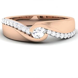 Bague pour homme avec diamant naturel véritable en or massif 14K 18K Bijoux fins faits à la main pour lui Bague de couple - Product Image 5