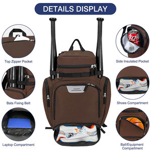 Sac à dos de sport personnalisé de haute qualité, antivol, pour le basketball ou le football, avec fermeture à glissière, faible MOQ offert - Product Image 4