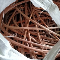 Fil de cuivre brillant en vrac, déchets métalliques 0,3-10 mm, prix de gros