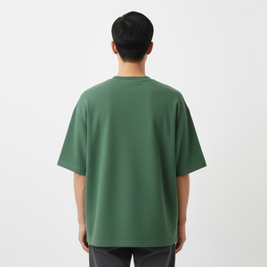 Ropa informal de manga corta, tela suave, ajuste cómodo, ropa deportiva para gimnasio, Camiseta holgada de algodón 100% sólido para hombre, secado rápido - Product Image 2