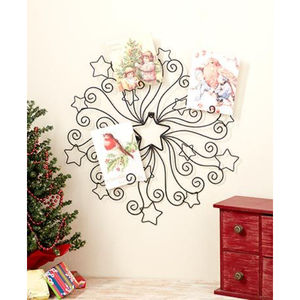 Porte-cartes vintage en fil de fer debout, écologique, parfait pour Noël, la maison, les fêtes, la décoration de table - Product Image 5