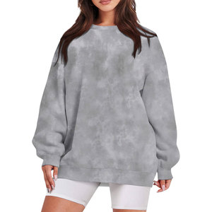 Sudadera con capucha de camuflaje para mujer con estampado de hoja de arce, sudadera con hombros caídos, de talla grande, manga larga, bonito jersey con bolsillo, gris - Product Image 1