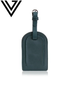 Étiquette de bagage de voyage en cuir de chèvre véritable, durable, fabriquée à la main, élégante, design ouvert, couleurs vives, petit portefeuille RFID - Product Image 3