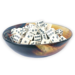 Dés à jouer en os poli de haute qualité, écologiques, à six faces, motif buffle/chameau, pour jeux de société, Crescent Crafts - Product Image 2