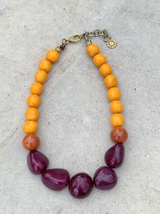 Collar de cuentas de resina multicolor DIY - Product Image 2