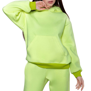 Nouveaux survêtements en polyester polaire confortable pour femmes ensemble Soft Fitness Fusion pour la saison d'automne - Product Image 2