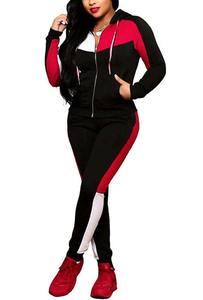 Ensemble de survêtement pour femmes, deux pièces, sweat à capuche et jogging en polaire, tenue décontractée et athlétique pour la salle de sport, la course à pied, vêtements d'hiver - Product Image 6