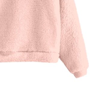 Women's Classic Winter <b>Bear</b> Ear <b>Hoodie</b>-Adorable Cozy Rhinestone Embellished Hooded Sweatshirt Cute <b>Bear</b> Ears Casual Wear <b>Hoodie</b> - Product Image 5