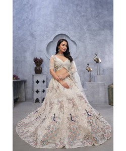 Prix de gros coton lourd feuille de soie impression Lehenga Choli beau vêtement ethnique Dupatta indien pakistanais tenue de réception - Product Image 6