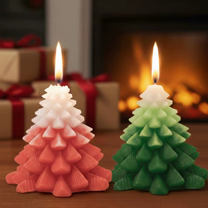 Bougie parfumée pour sapin de Noël, bougie aromatique festive de designer, idéale pour la décoration de la maison, pour les cadeaux, meilleur prix pour la vente en gros - Product Image 1