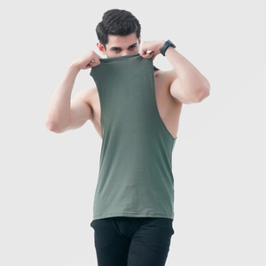 Logo personnalisé pour hommes entraînement Gym Stringer gilet confortable décontracté débardeurs prix de gros pour la musculation - Product Image 3
