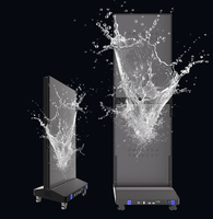 MILEC Haute Qualité Pliable LED Affichage Affiche Intérieur/Extérieur Au Détail GOB Shopping Floor Stand P2.5 P1.86 P1.53 P1.25