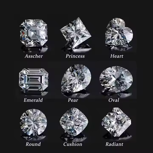 Romantique princesse coupe IGI certifié laboratoire créé diamant VVS1 E couleur pierre éthique brillant bijoux de luxe bague pendentif - Product Image 3