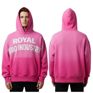 Nouveauté 2026 : Sweats à capuche d'hiver grande taille, designs professionnels, couleur unie, délavage enzymatique, coupe ample, 100 % coton, prix de gros - Product Image 5