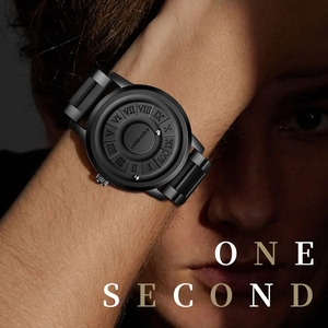 Nouvelles montres LIGE 2023 pour hommes, montre squelette à force magnétique avec aiguille défilante noire, boîtier en <span class=keywords><strong>acier</strong></span> 42 mm, concept cadran <span class=keywords><strong>horloge</strong></span> - Product Image 2