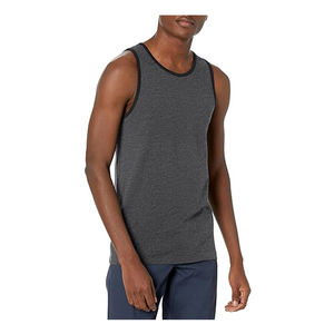 Débardeur de gymnastique d'été décontracté pour hommes Confort Coton Polyester O-Neck Design Qualité Durable À la mode Home Gym Sando Tricoté - Product Image 1