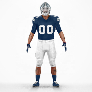 Meilleur ensemble d'uniformes de football américain personnalisés entièrement sublimés pour jeunes vêtements de sport d'entraînement respirants à manches courtes - Product Image 1