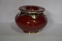 Cendrier rond décoratif en céramique sans fumée fait main au Maroc, design bohème, couleur personnalisée, marque BIYADINA