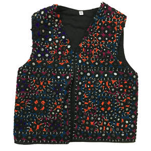 Koti fait à la main pour enfants, gilet de style brodé à la main Ajrak, Koti Design Ajrak/gilet en gros - Product Image 2