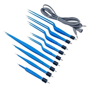 Pinzas dentales reutilizables de Punta curva de 9,0 Cm de 0,5 Mm Fórceps monopolares oftálmicos aislados de clase alta - Product Image 6