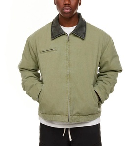 Veste de travail vintage personnalisée, style streetwear, hiver, homme, toile de coton, réversible, respirante, broderie - Product Image 5