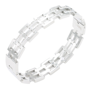Braccialetti eleganti con cerniera in acciaio inossidabile - Product Image 1