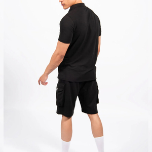 Ensemble de sport d'hiver pour homme : T-shirt et short personnalisés, imprimés, en polaire polyester/coton - Product Image 2