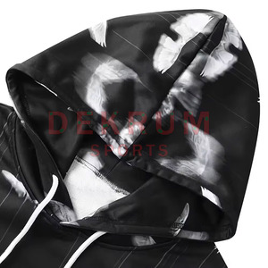 Dekrum Sports 2024 Sweat à capuche pour homme personnalisé 100% coton respirant coupe classique Nouveau style mode hiver Impression en relief Col à capuche - Product Image 3