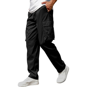 Pantalones de chándal para hombre, pantalones Cargo informales a la moda para hombre, pantalones rojos, pantalones de cintura elástica de calle alta para hombre subidos por Dress Sports - Product Image 5