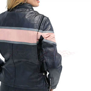 Chaquetas de moto de cuero genuino para mujer de alta calidad duraderas y protectoras con precio competitivo en stock - Product Image 6