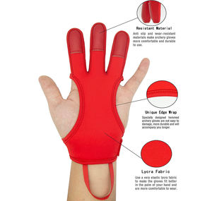 Gants de tir à l'arc ajustables en gros, antidérapants et respirants pour la pratique du tir à l'arc, gants de tir à l'arc de haute qualité - Product Image 2