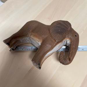 YEEYAYA 6 ''elefante scolpito in legno scultura decorazione per la casa statua statuette in legno per la decorazione della camera - Product Image 5