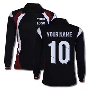 Maillot de football d'entraînement léger de haute qualité pour adultes, séchage rapide, respirant, col en V, sublimation par teinture - Product Image 1