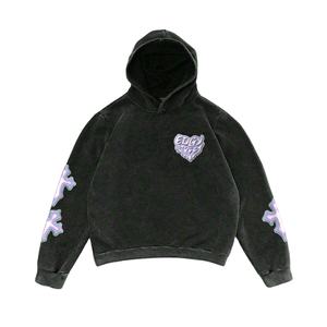 Sudadera con capucha de gran tamaño para hombre, material de lana pesada con ajuste relajado y diseño de capucha con cordón ajustable - Product Image 1