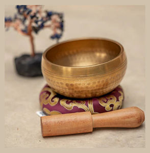 Cuencos Cantores de Acero Inoxidable Pulido, Hechos a Mano por Artesanos Tibetanos, para Meditación, Yoga y Sanación con Sonido - Product Image 1