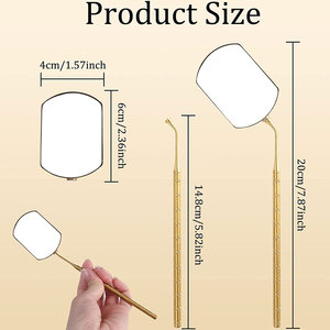อุปกรณ์ขนตา สแตนเลส ด้ามจับผีเสื้อ ต่อขนตา กระจก Lash กระจก - Product Image 2