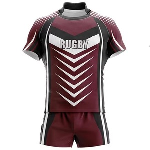 Vêtements de football de rugby Uniforme d'équipe sportive Maillots de rugby à sublimation uniformes de rugby personnalisés de haute qualité à séchage rapide à vendre - Product Image 4