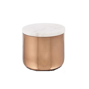 Conteneur à bougie en cuivre de qualité supérieure, taille personnalisée, forme ronde, pour accessoires en cuivre - Product Image 2