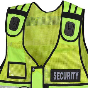 Chaleco de seguridad reflectante para trabajo, ropa de trabajo impermeable, chaleco de seguridad ligero para hombres al por mayor - Product Image 4