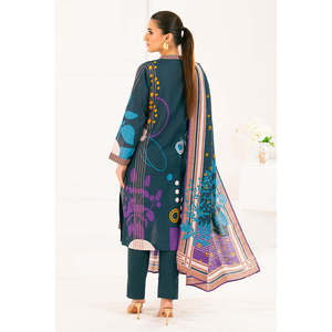 Ensemble 3 pièces WNS-52029 en coton Khaddar imprimé, Salwar Kameez pakistanais pour les festivals avec Dupatta, tenue festive indienne - Product Image 6