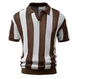 เสื้อโปโลแขนสั้นแบบปรับแต่งได้เสื้อยืดผ้าใบสีทึบ - Product Image 1