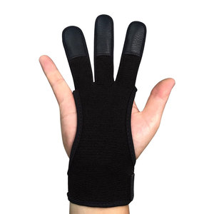 Guantes de Tiro con Arco de Tres Dedos, Equipo Esencial para Práctica de Tiro al Blanco y Deportes al Aire Libre, Guantes Protectores Duraderos - Product Image 3