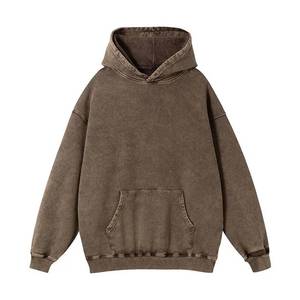 Sweat-shirts à capuche en molleton de haute qualité pour hommes et femmes, dessin animé, poids lourd, surdimensionné, logo personnalisé, 100% coton - Product Image 4